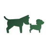 Social enrichment icon for dog boarding group play at Paws-N-Pines